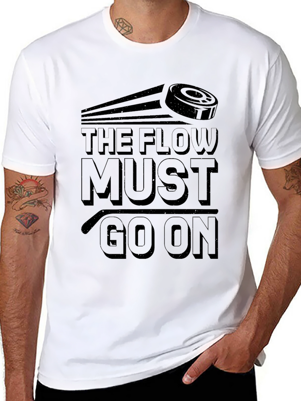The Flow Must Go On Hockey T-Shirt