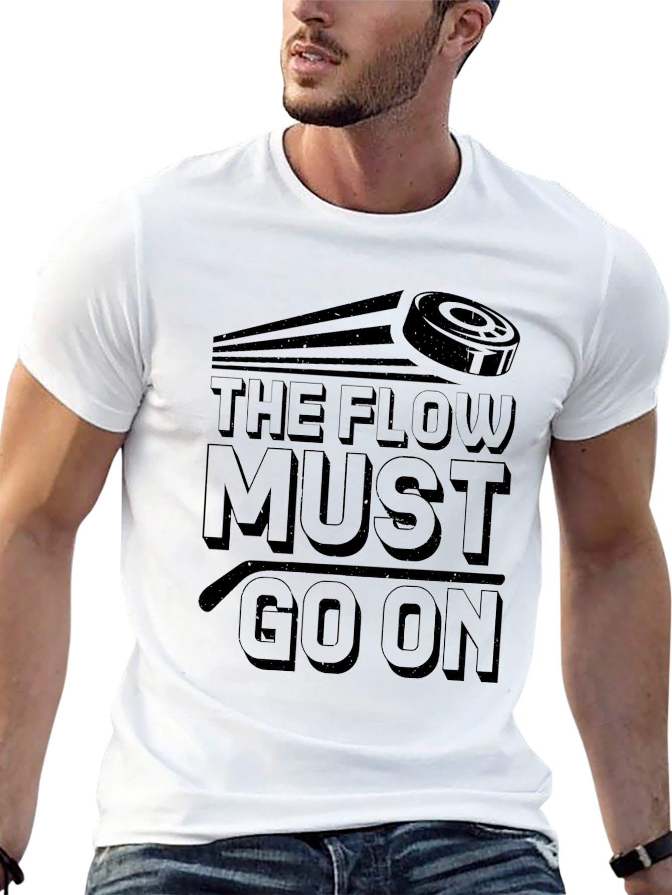 The Flow Must Go On Hockey T-Shirt