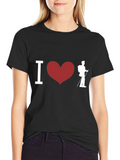 I Heart Hiking Black T-Shirt