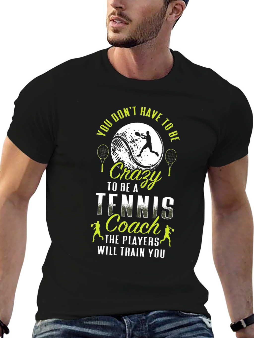 Crazy Tennis Coach T-Shirt