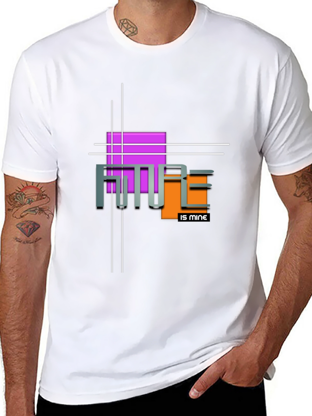 Futuristic Graphic Tee - Future is Mine
