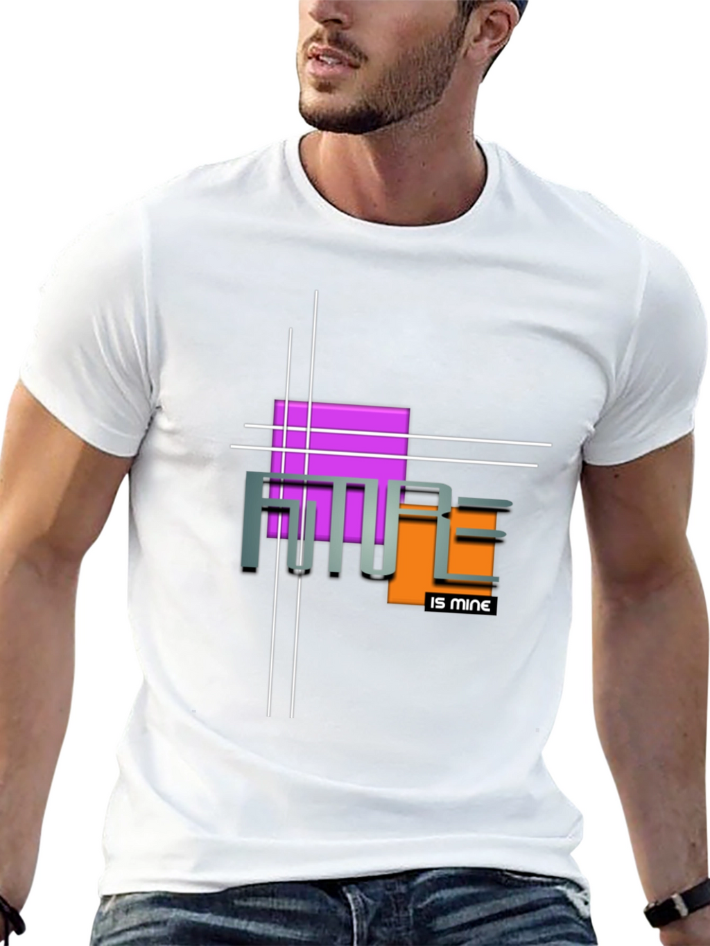 Futuristic Graphic Tee - Future is Mine