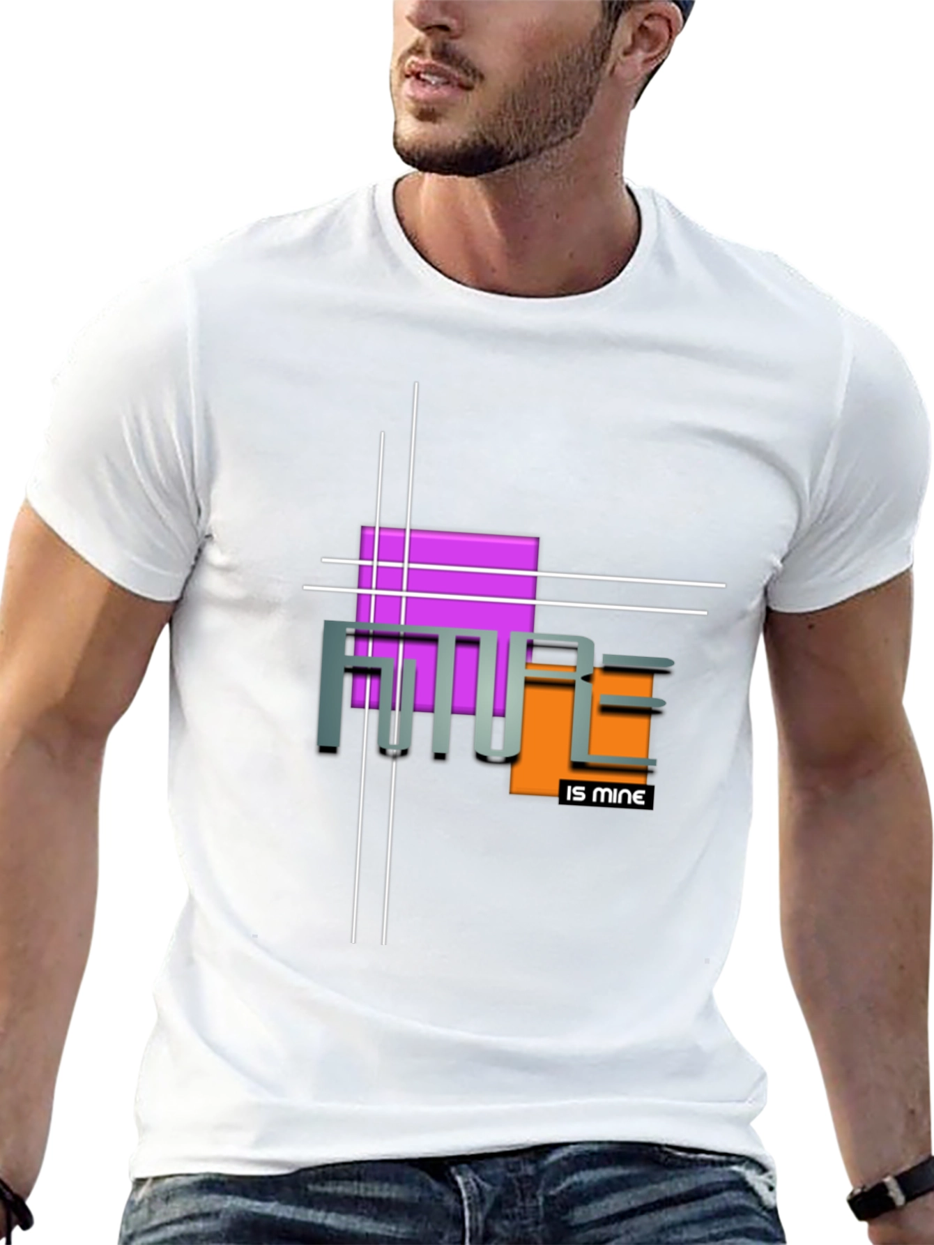 Futuristic Graphic Tee - Future is Mine