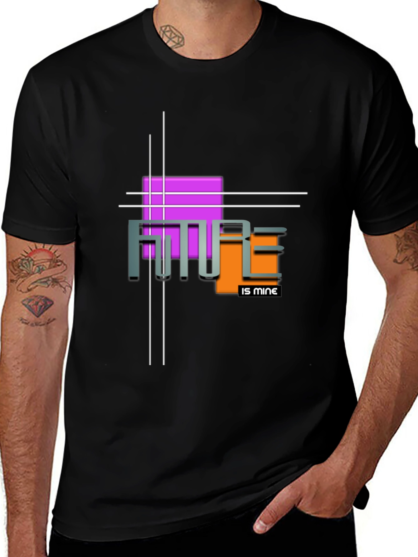 Futuristic Graphic Tee - Future is Mine