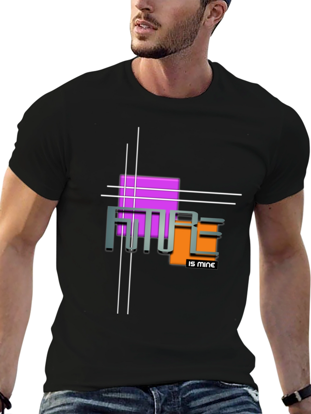 Futuristic Graphic Tee - Future is Mine