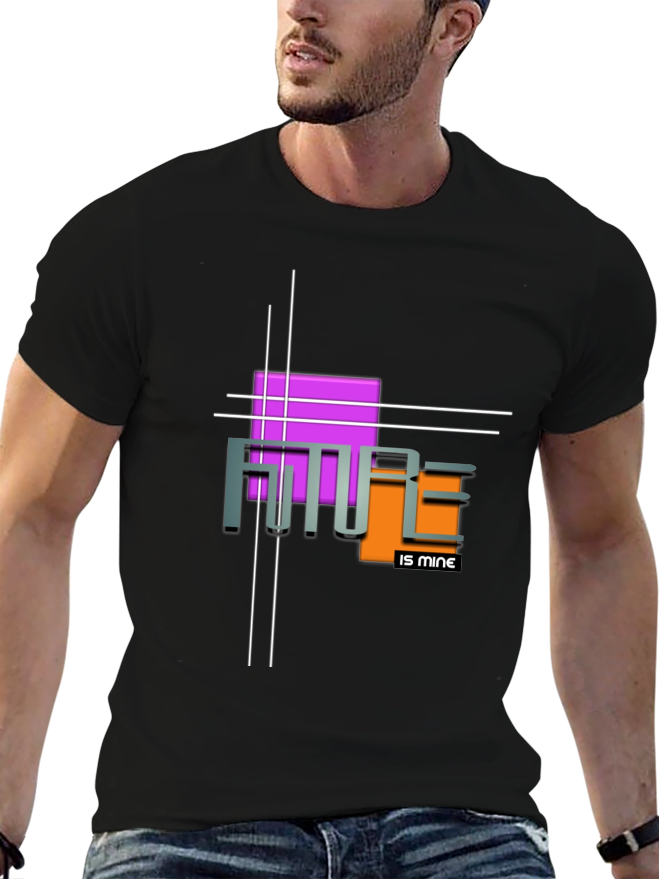 Futuristic Graphic Tee - Future is Mine