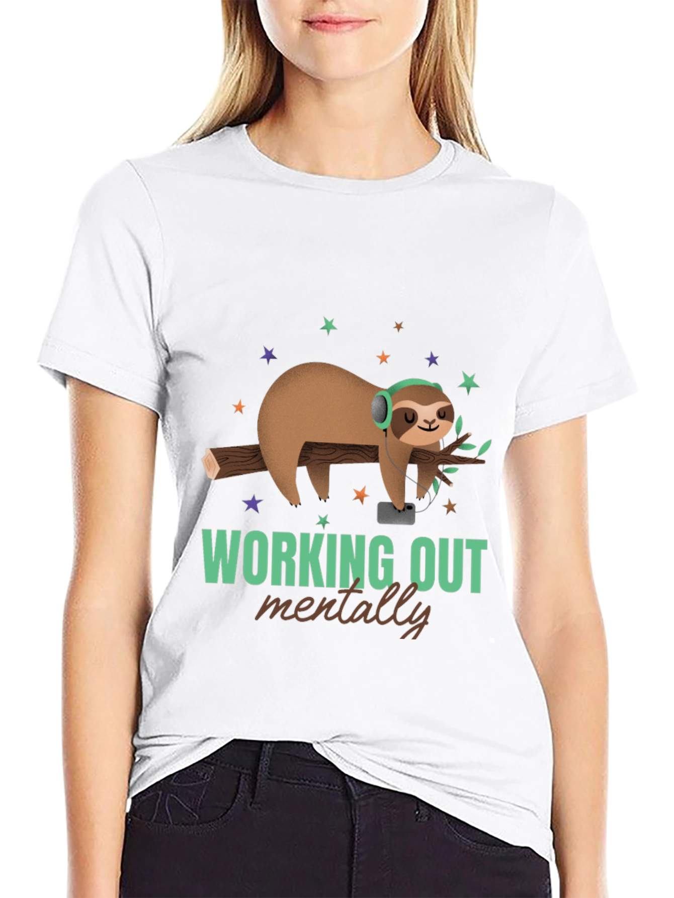 Relaxed Sloth T-Shirt - Working Out Mentally Tee