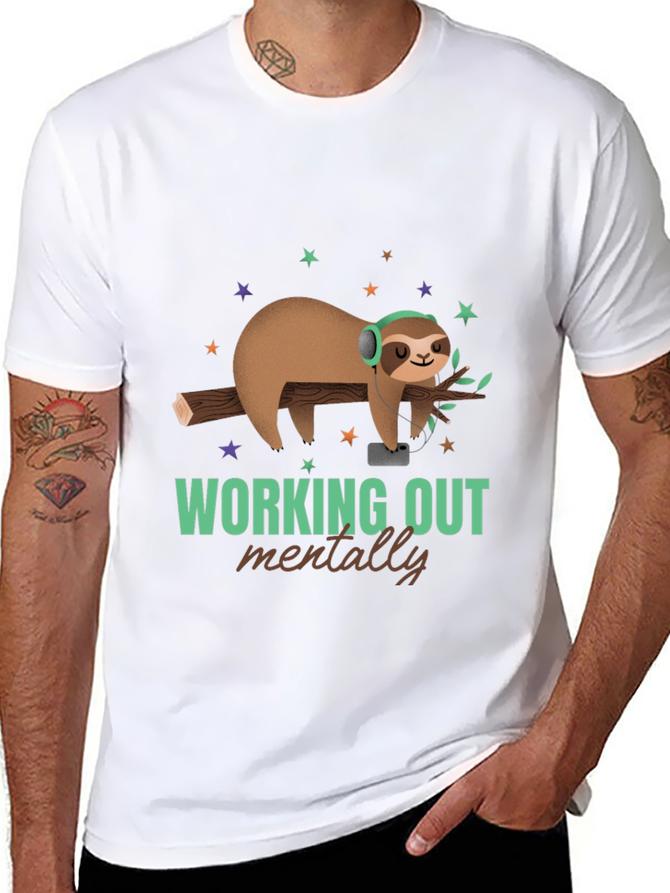 Relaxed Sloth T-Shirt - Working Out Mentally Tee