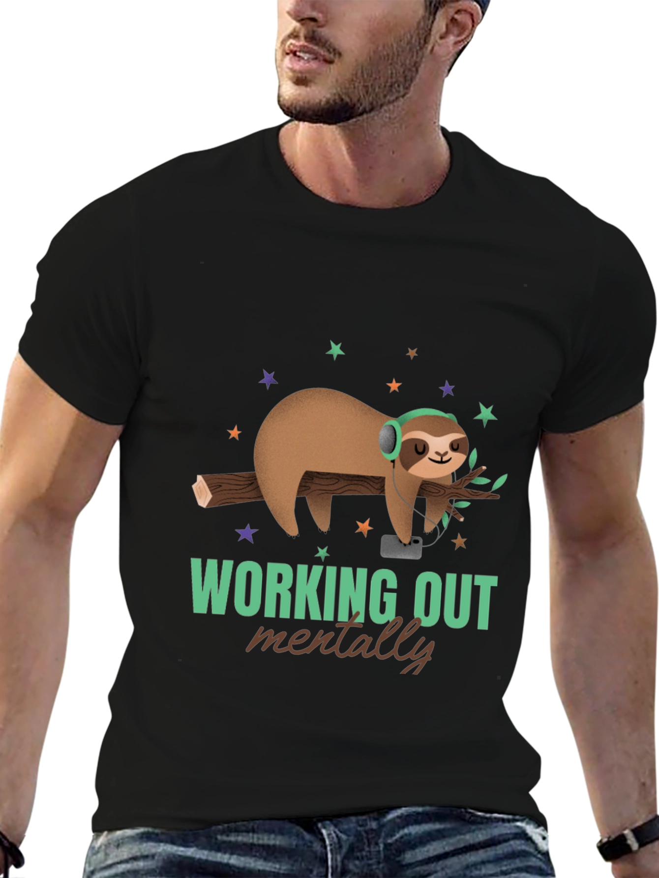 Relaxed Sloth T-Shirt - Working Out Mentally Tee