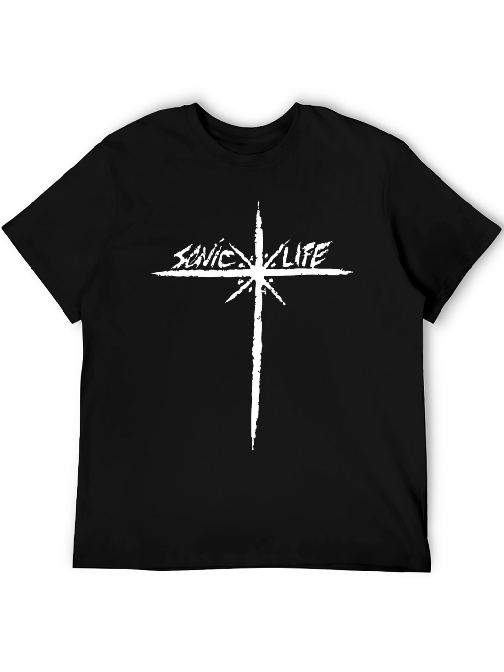 Sonic Youth Inspired Graphic Tee - Black