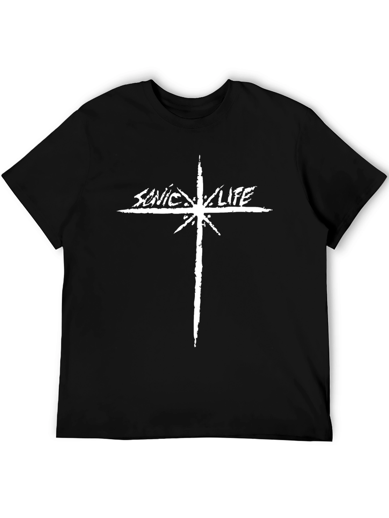 Sonic Youth Inspired Graphic Tee - Black