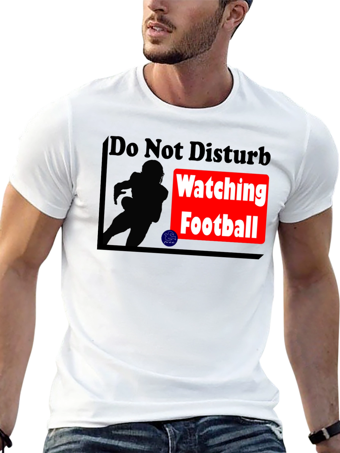 Do Not Disturb Football T-Shirt