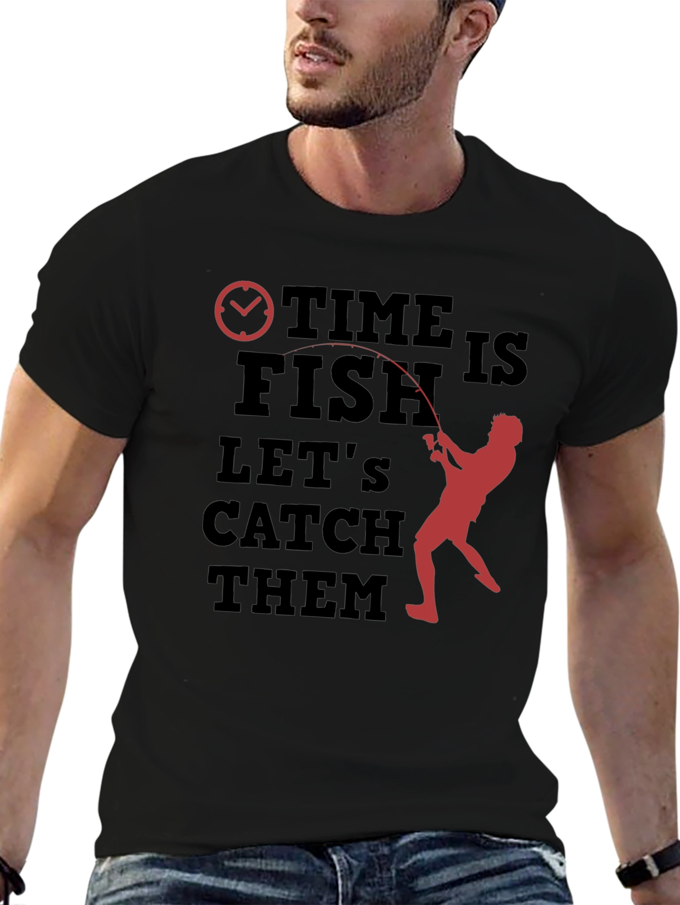 Time to Fish Graphic T-Shirt