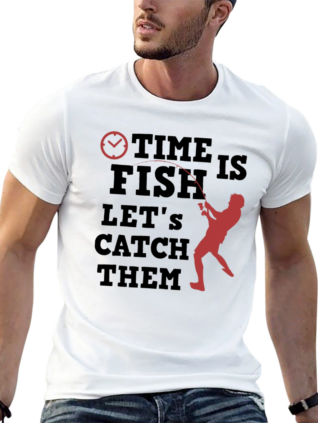Time to Fish Graphic T-Shirt