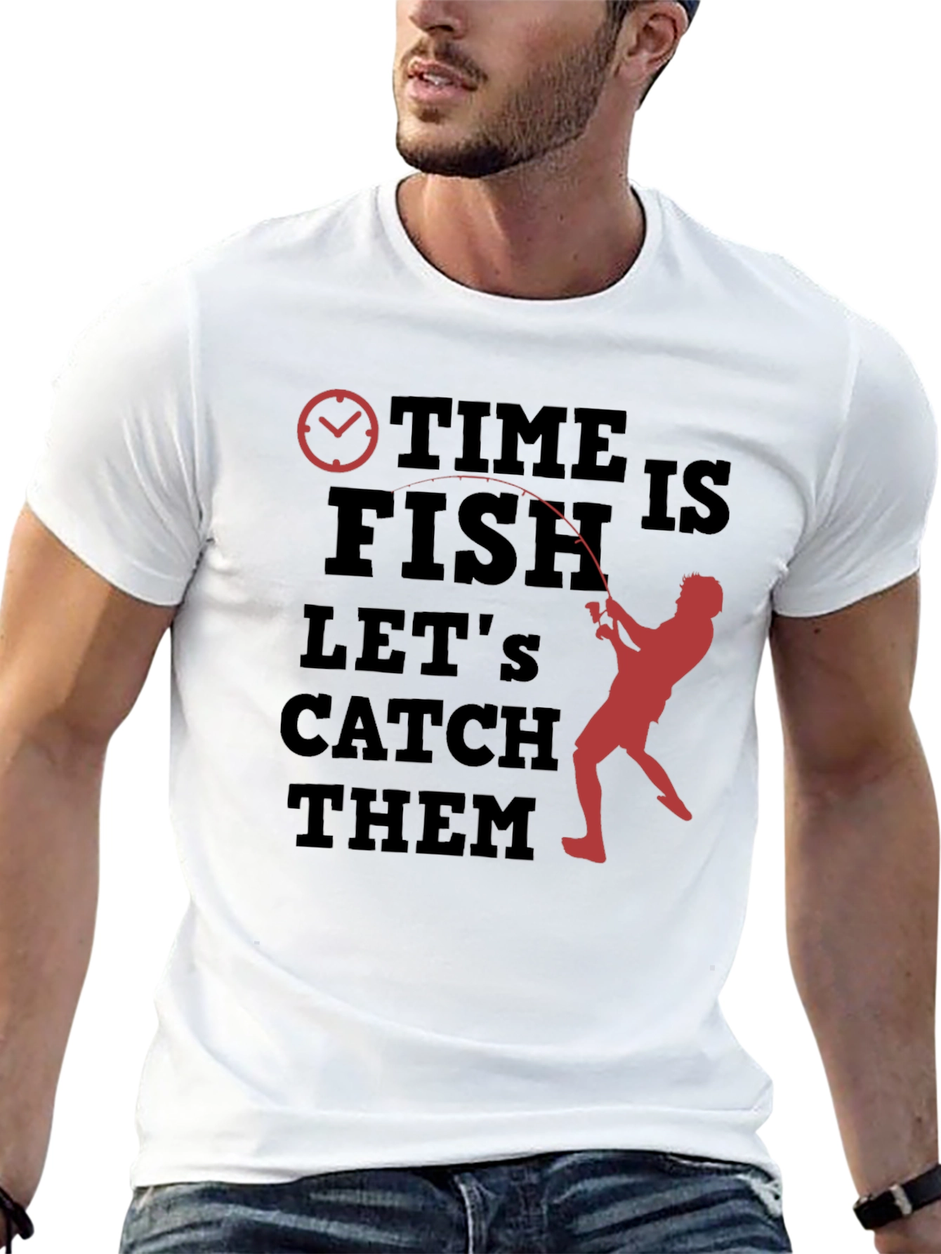 Time to Fish Graphic T-Shirt