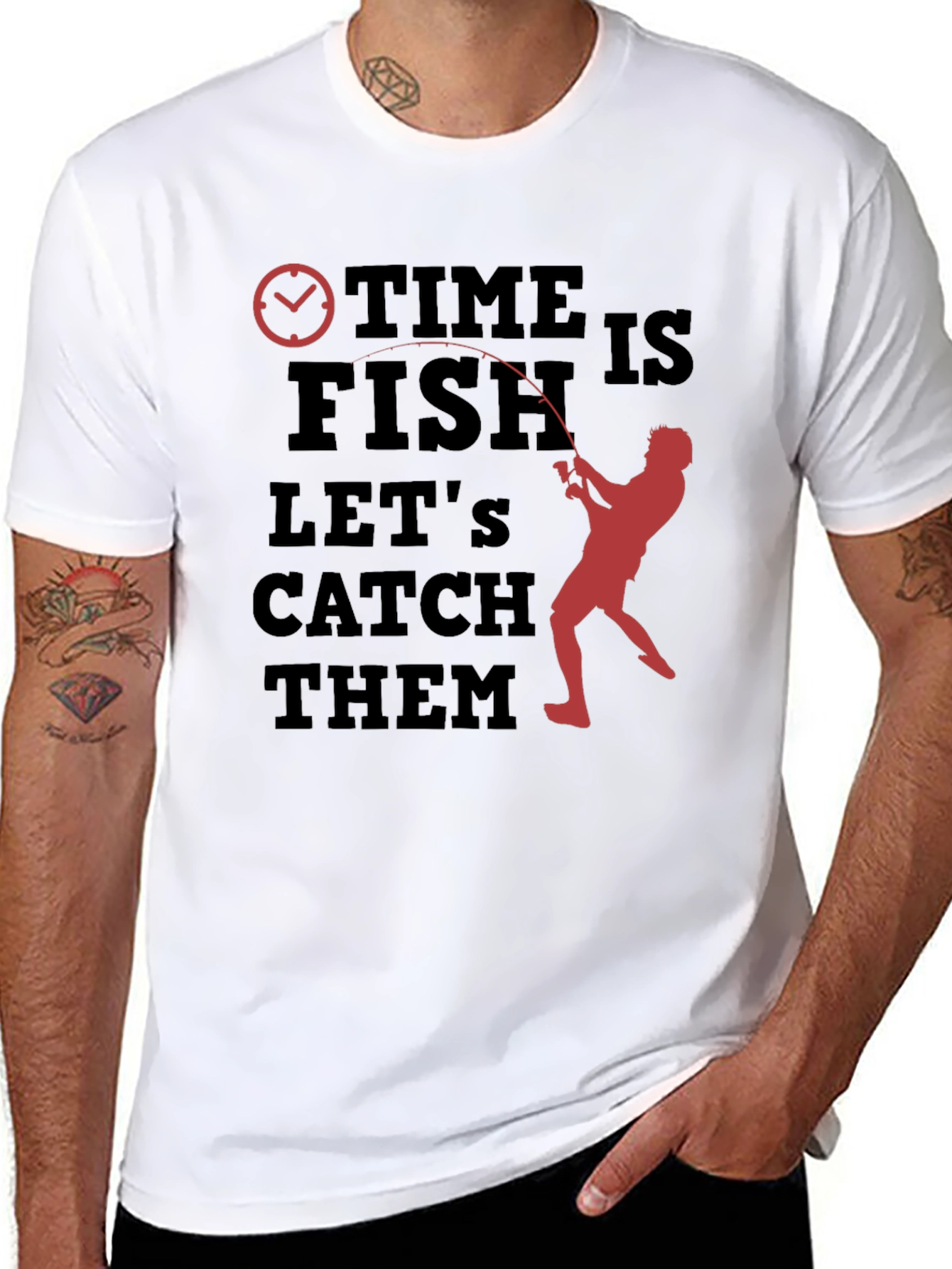 Time to Fish Graphic T-Shirt