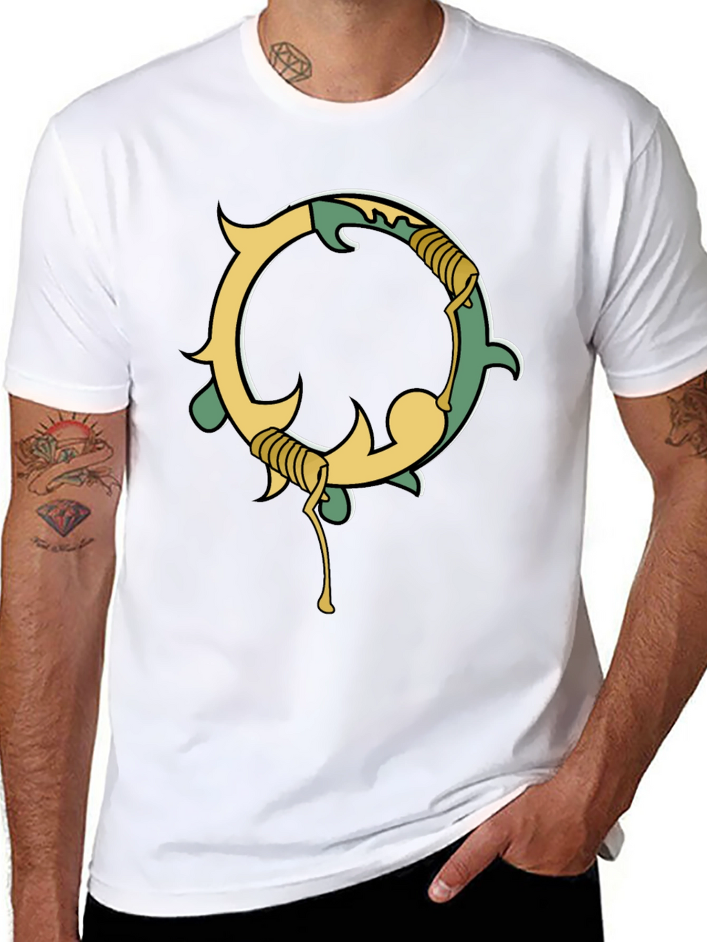Unique Graphic Black Tee