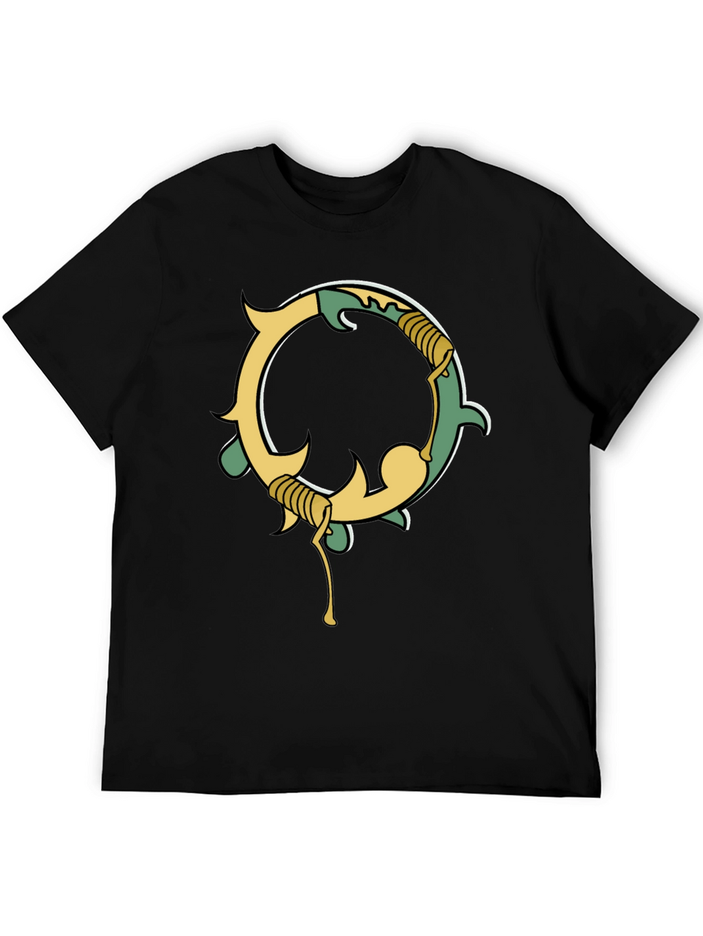 Unique Graphic Black Tee
