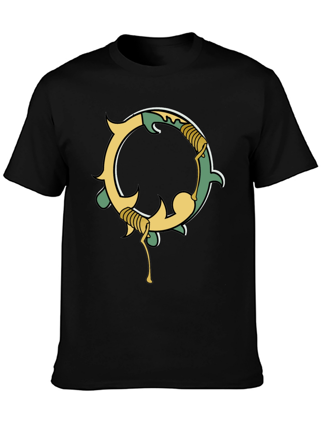 Unique Graphic Black Tee