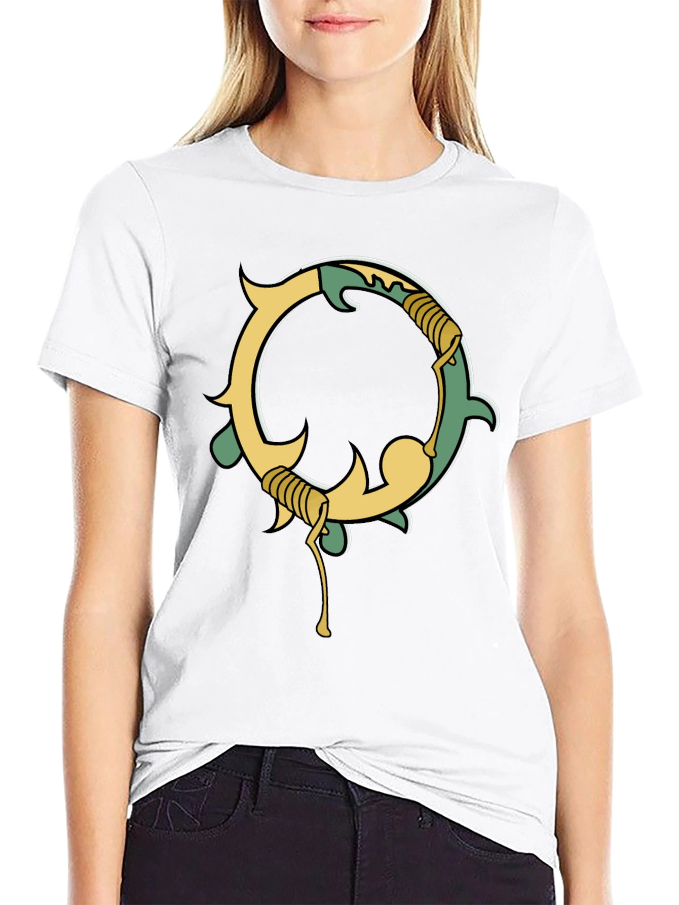 Unique Graphic Black Tee