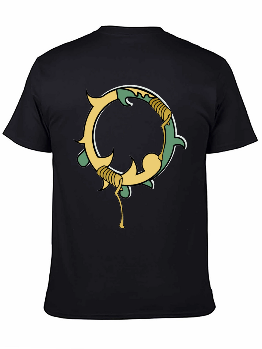 Unique Graphic Black Tee