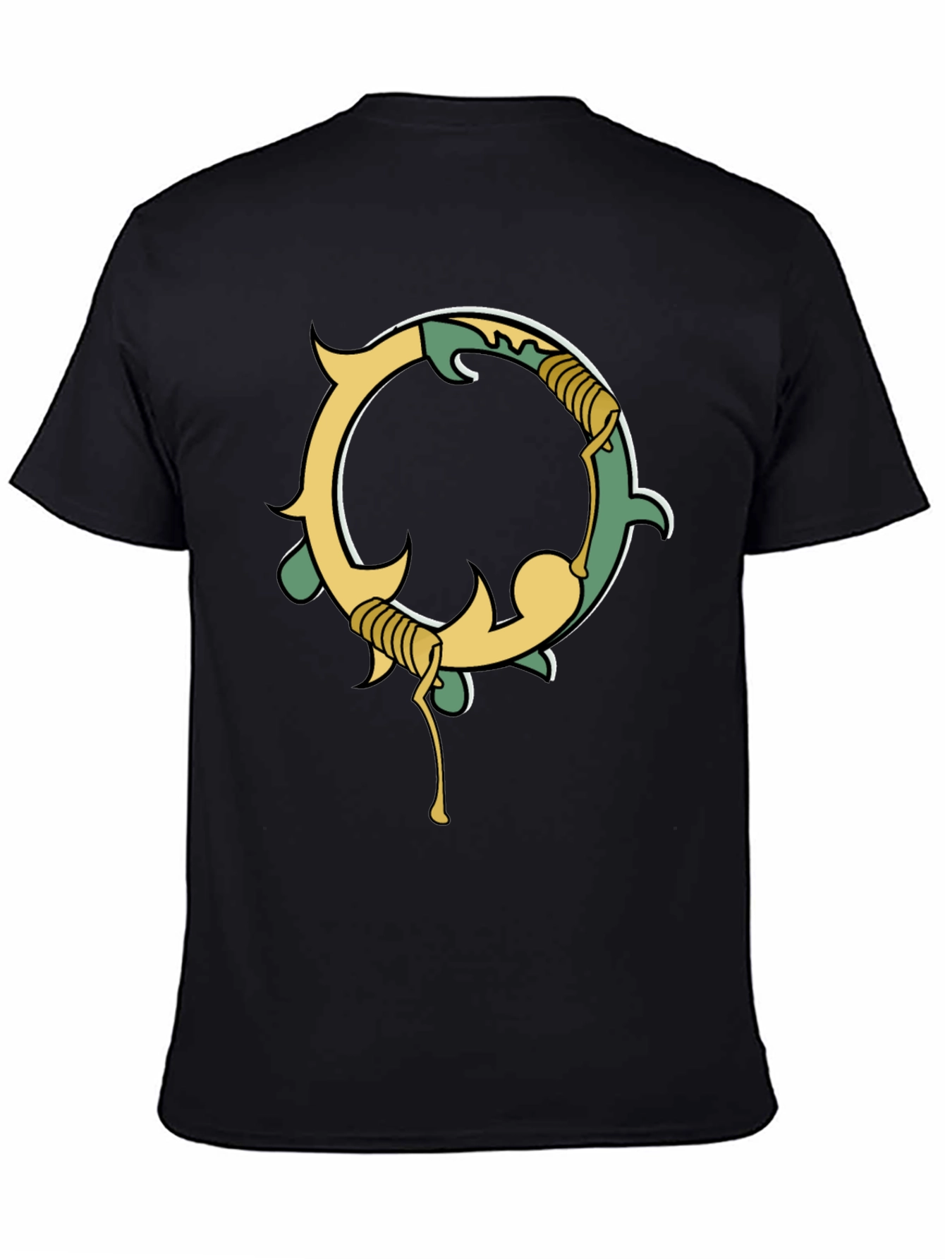 Unique Graphic Black Tee