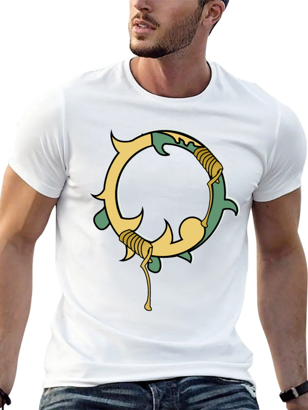 Unique Graphic Black Tee