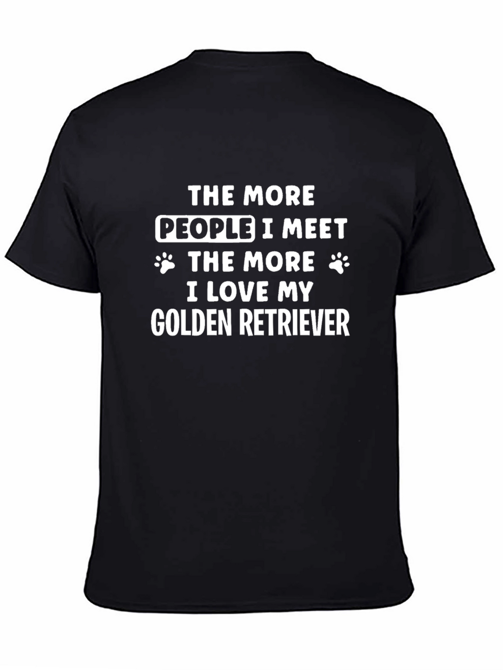 Golden Retriever Lover Black T-Shirt