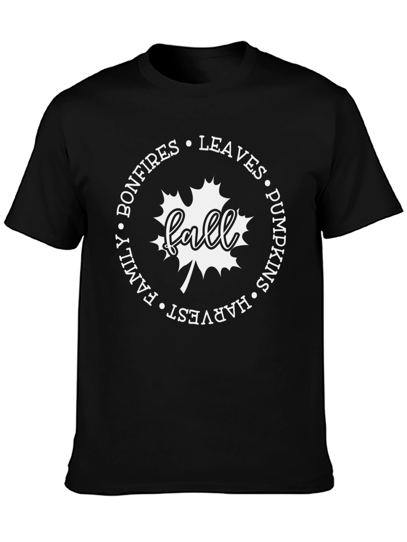 Fall Bonfires Leaves T-Shirt - Harvest Season