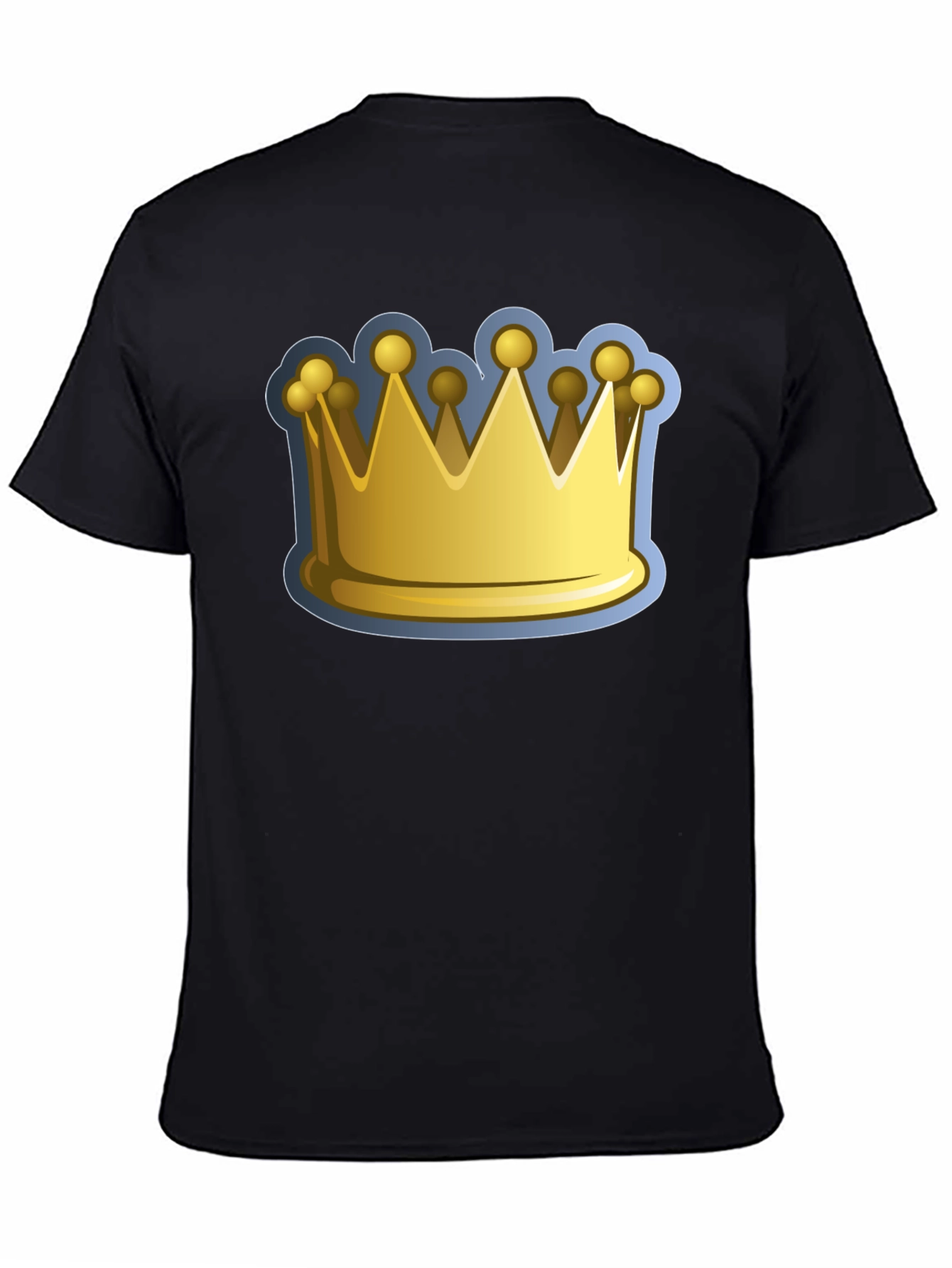 Crown Graphic Tee - Royalty Design Black T-Shirt