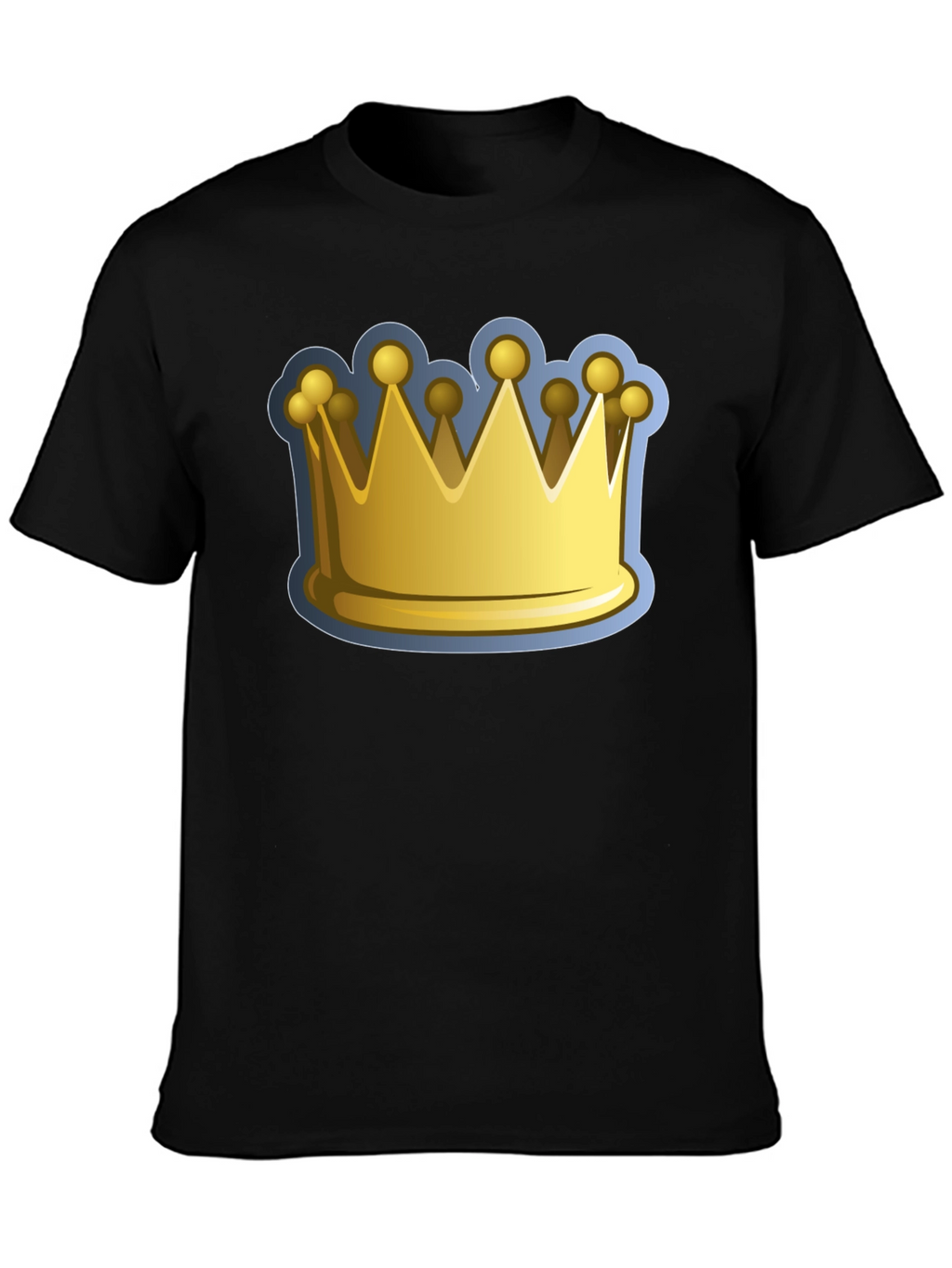 Crown Graphic Tee - Royalty Design Black T-Shirt