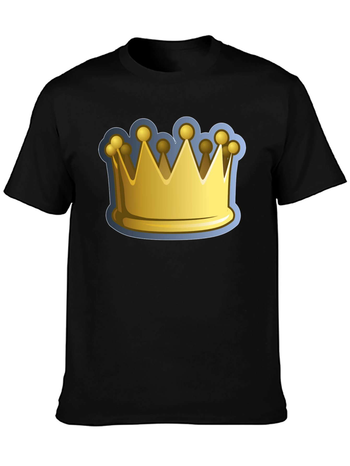 Crown Graphic Tee - Royalty Design Black T-Shirt