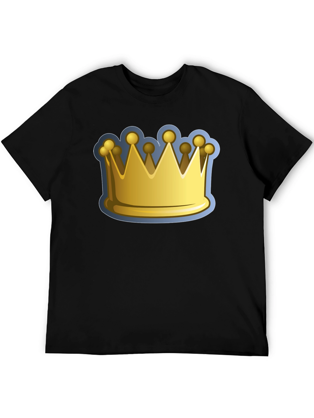 Crown Graphic Tee - Royalty Design Black T-Shirt