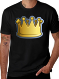 Crown Graphic Tee - Royalty Design Black T-Shirt