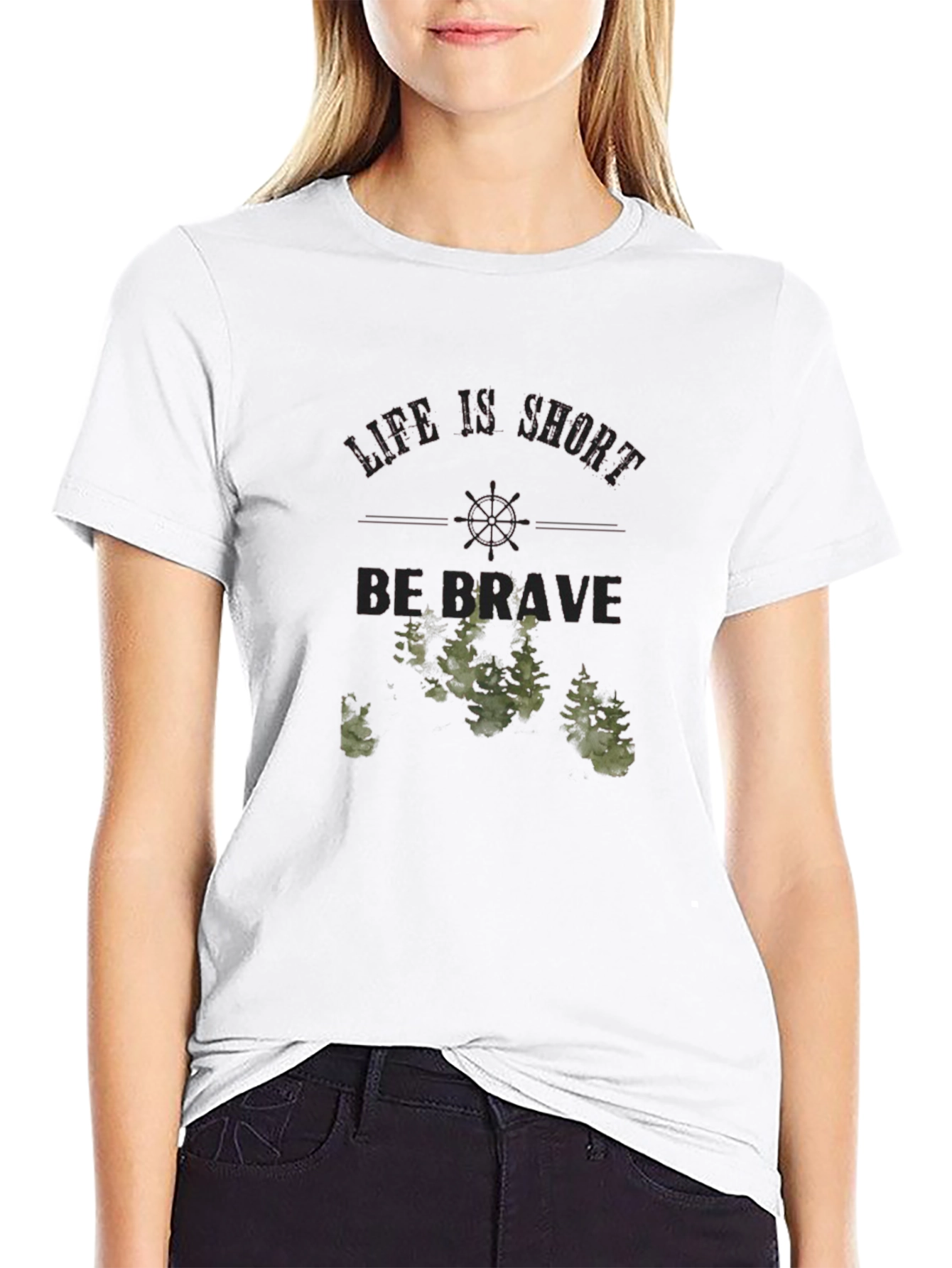 Life is Short Be Brave Graphic Tee