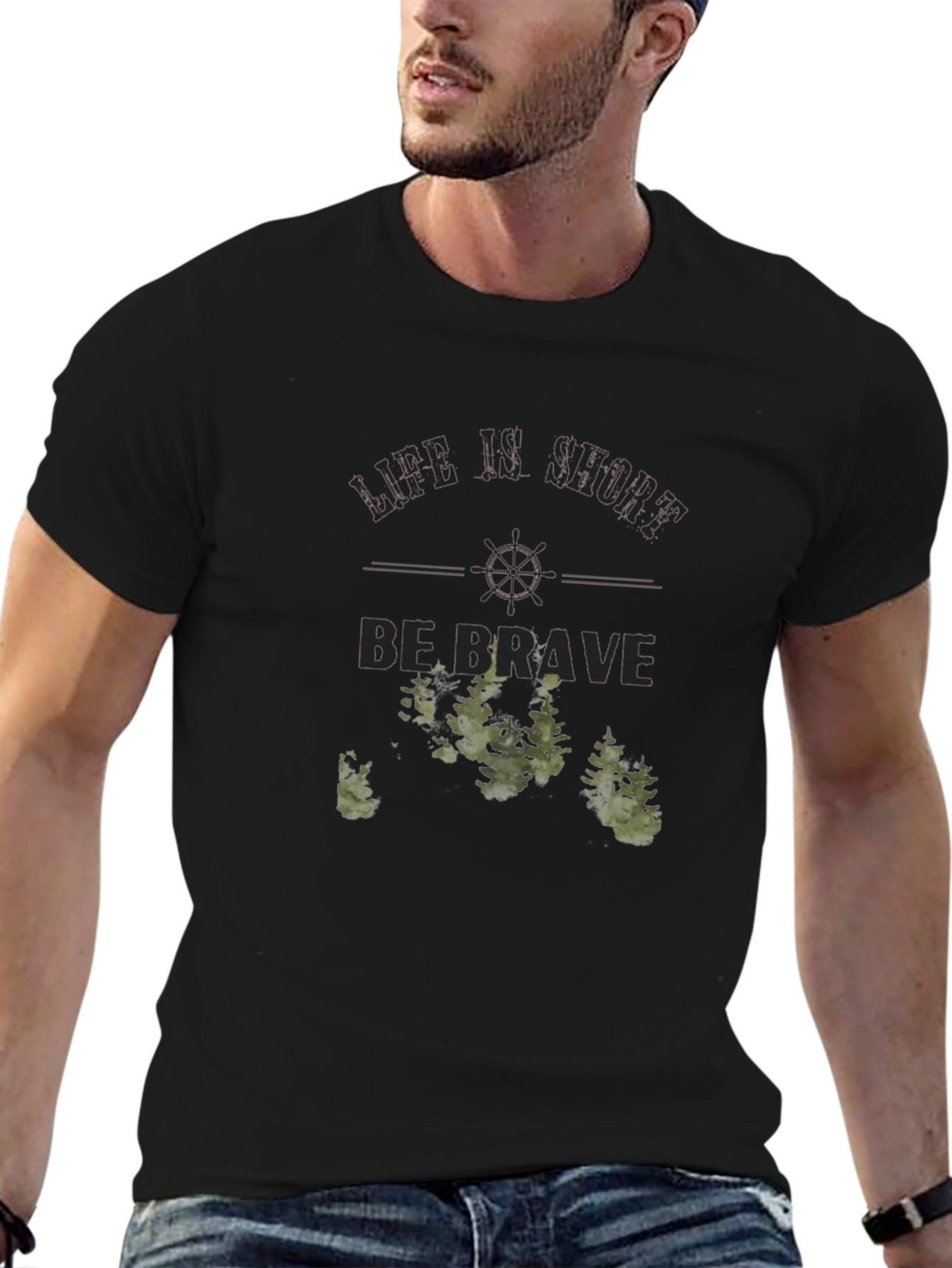 Life is Short Be Brave Graphic Tee