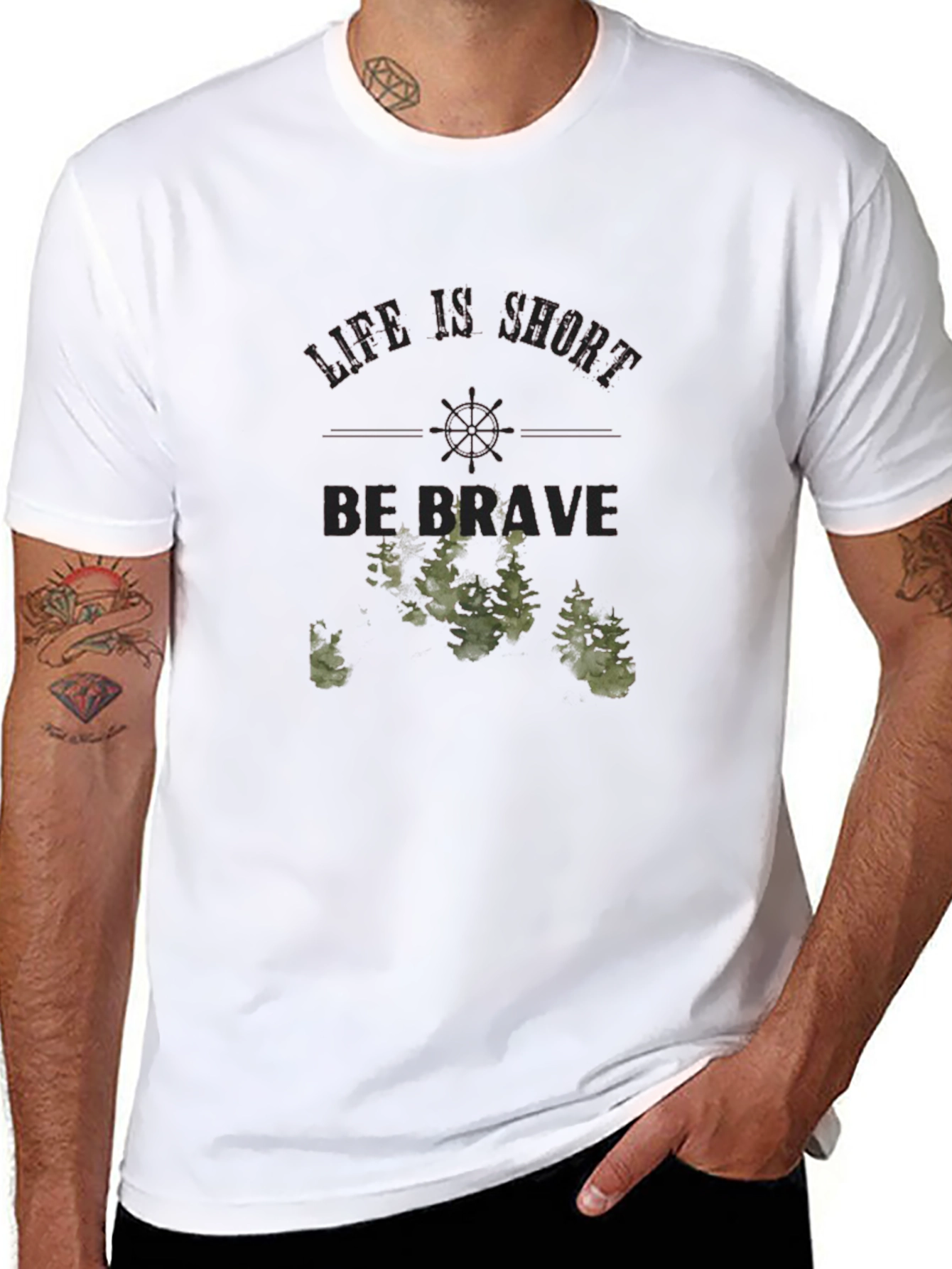 Life is Short Be Brave Graphic Tee