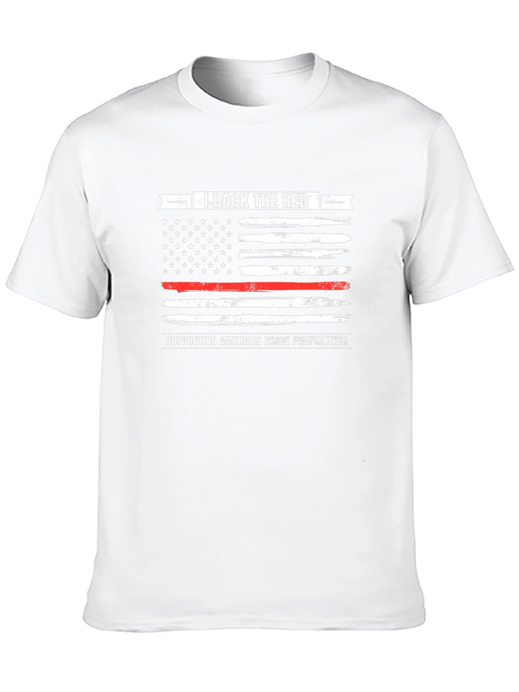 I Back The Red Firefighter Support T-Shirt