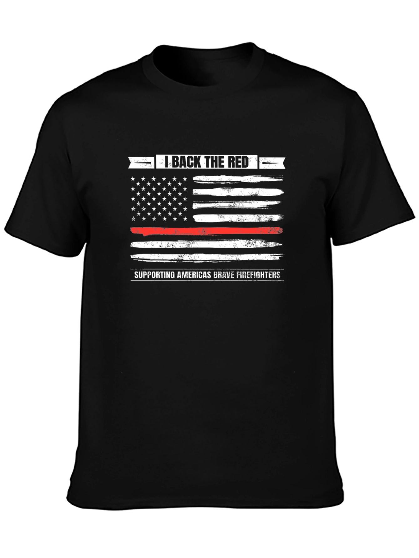I Back The Red Firefighter Support T-Shirt