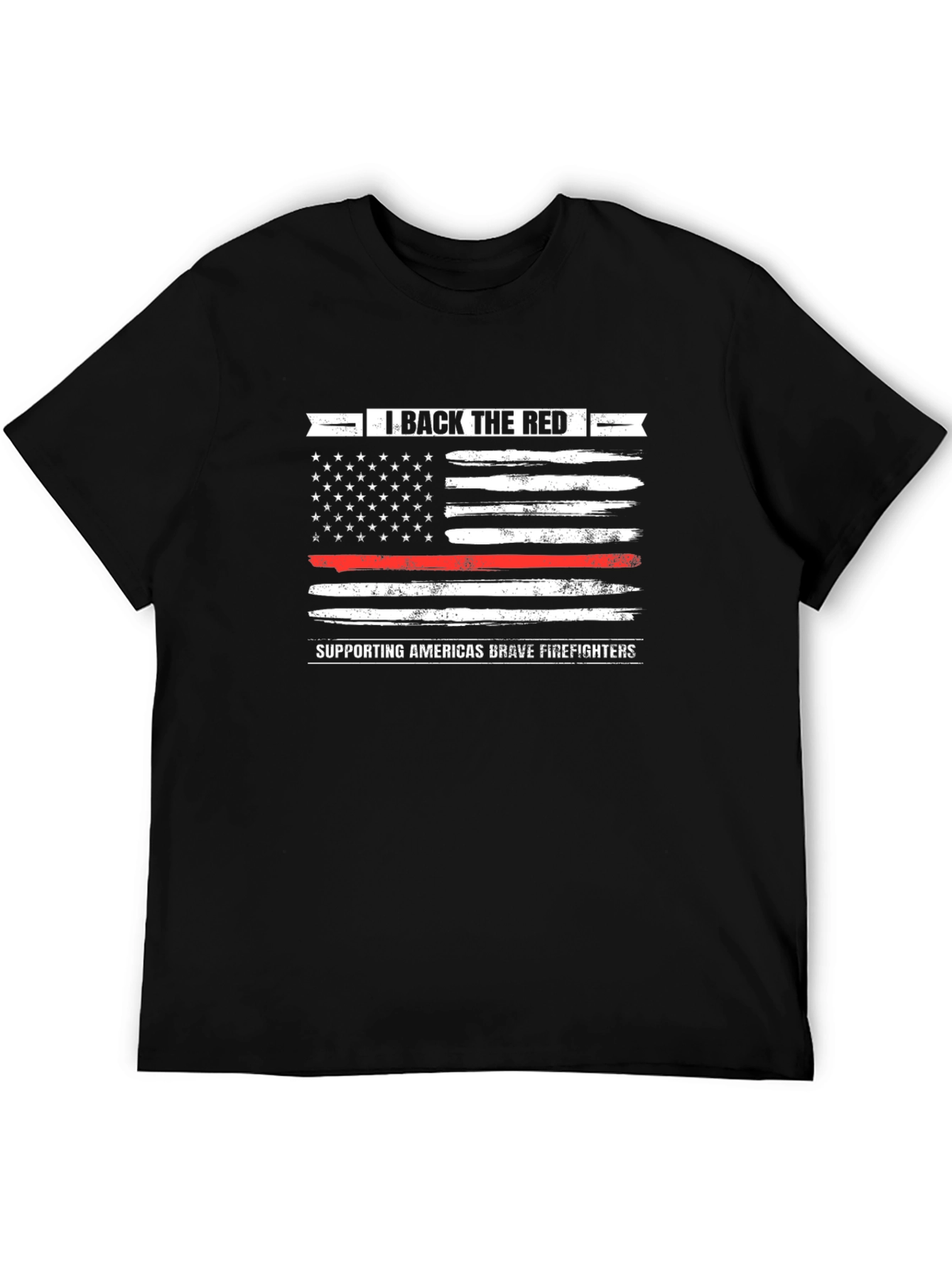 I Back The Red Firefighter Support T-Shirt