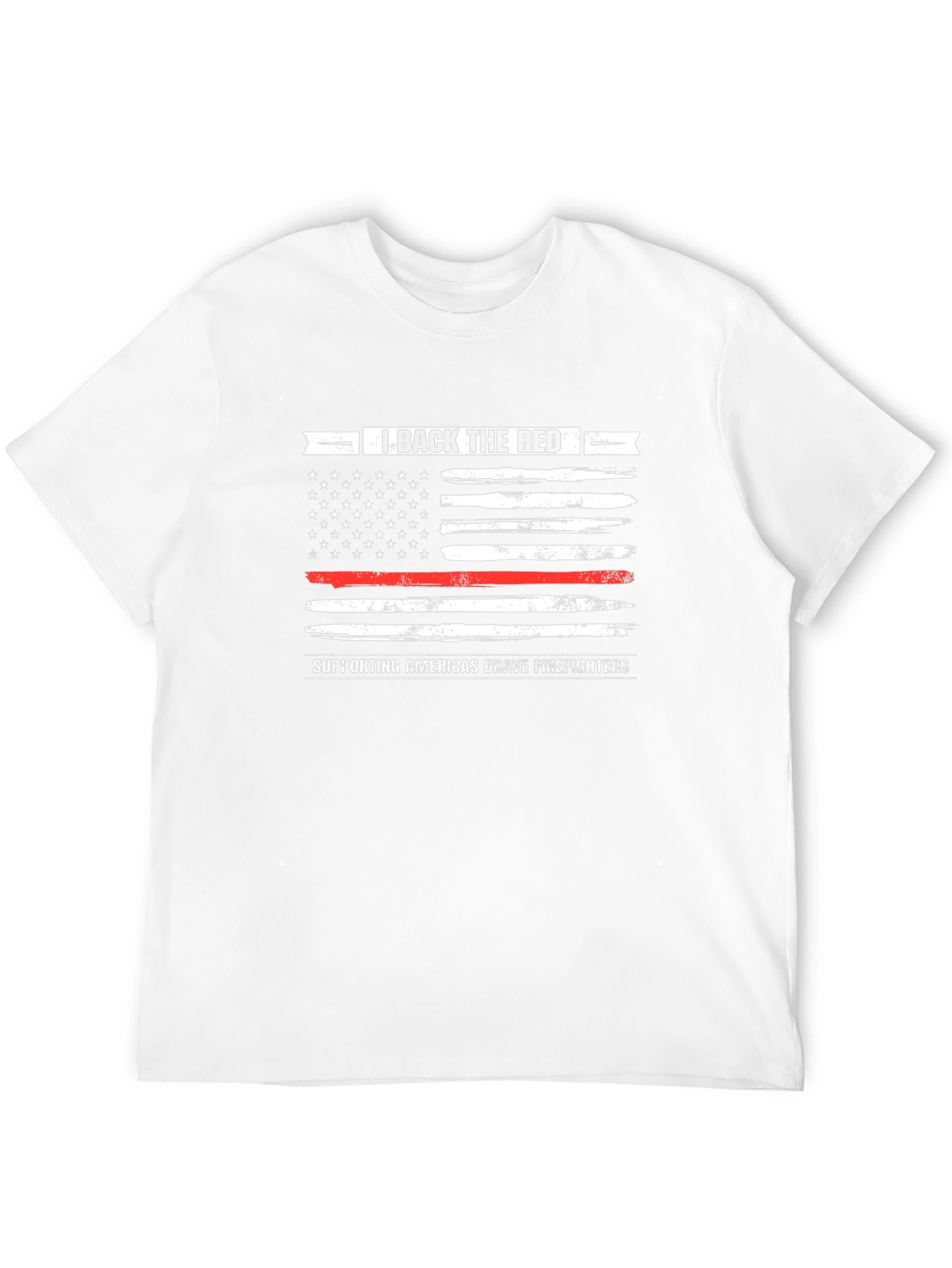 I Back The Red Firefighter Support T-Shirt