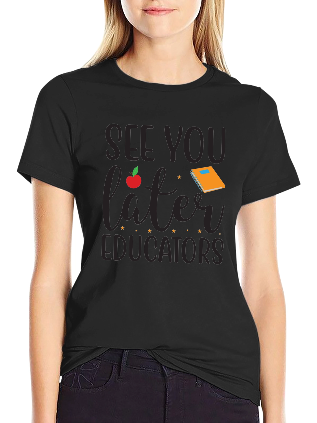 See You Later Educators Black T-Shirt