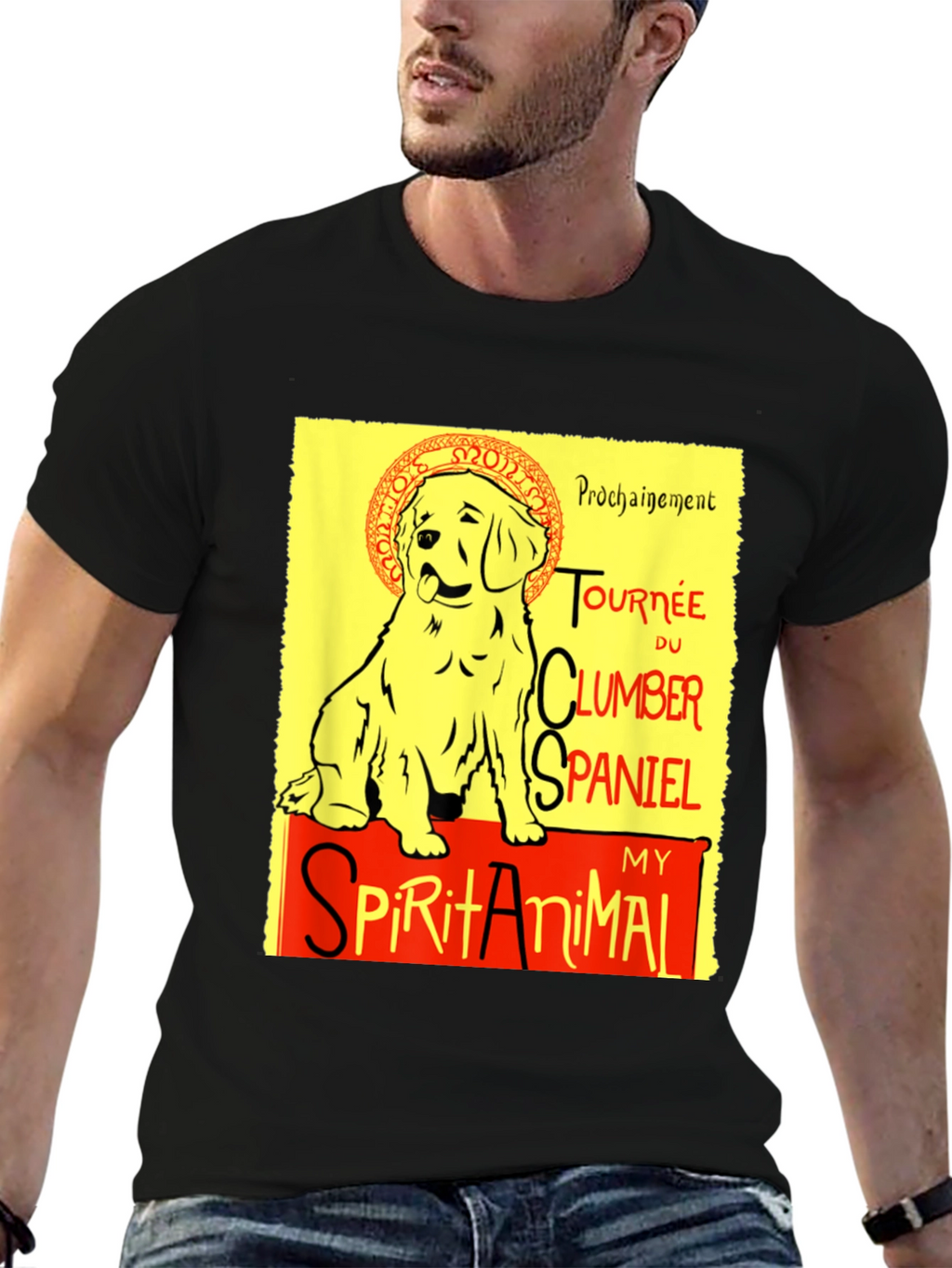 Clumber Spaniel Spirit Animal Graphic Tee
