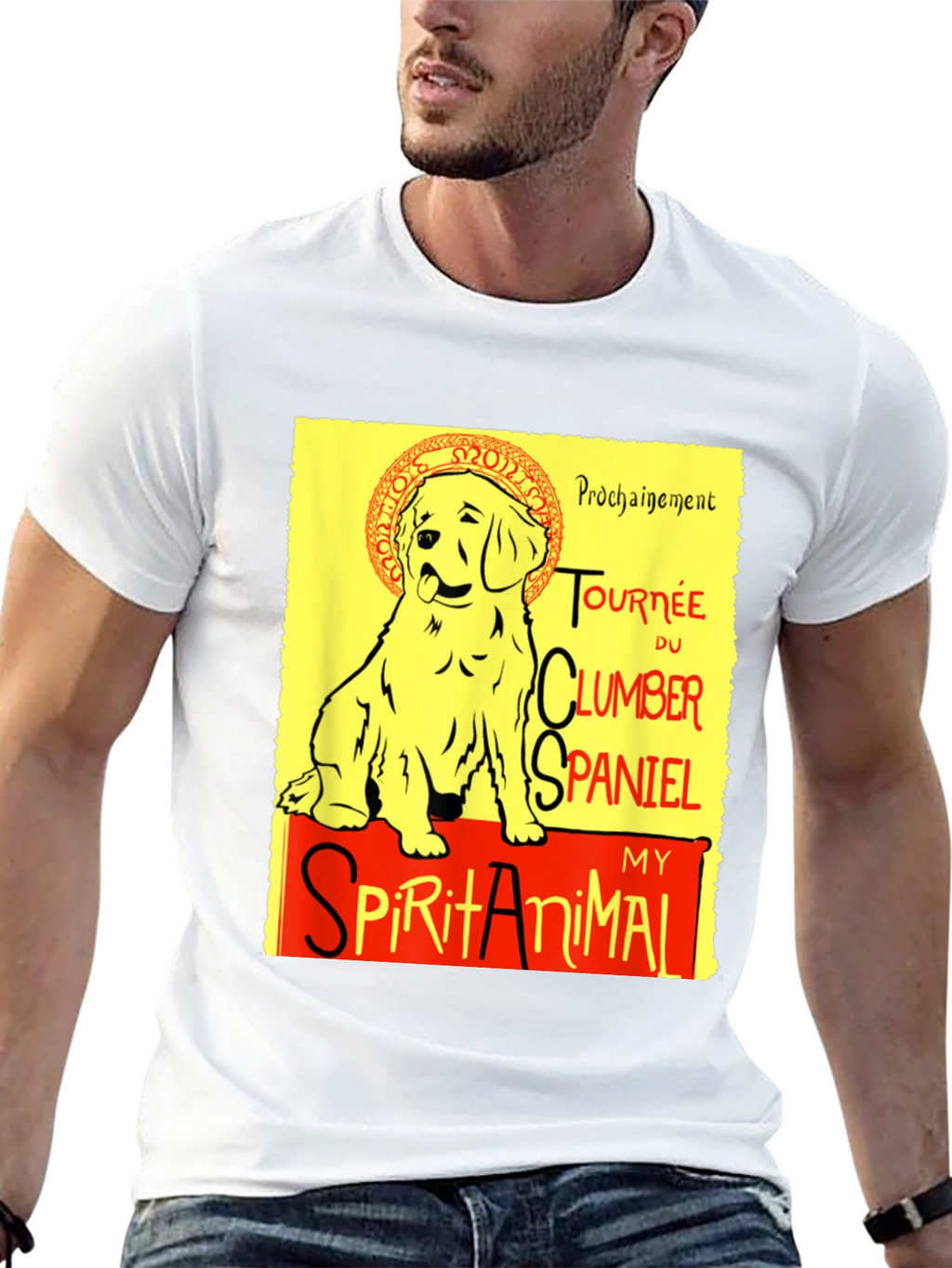 Clumber Spaniel Spirit Animal Graphic Tee