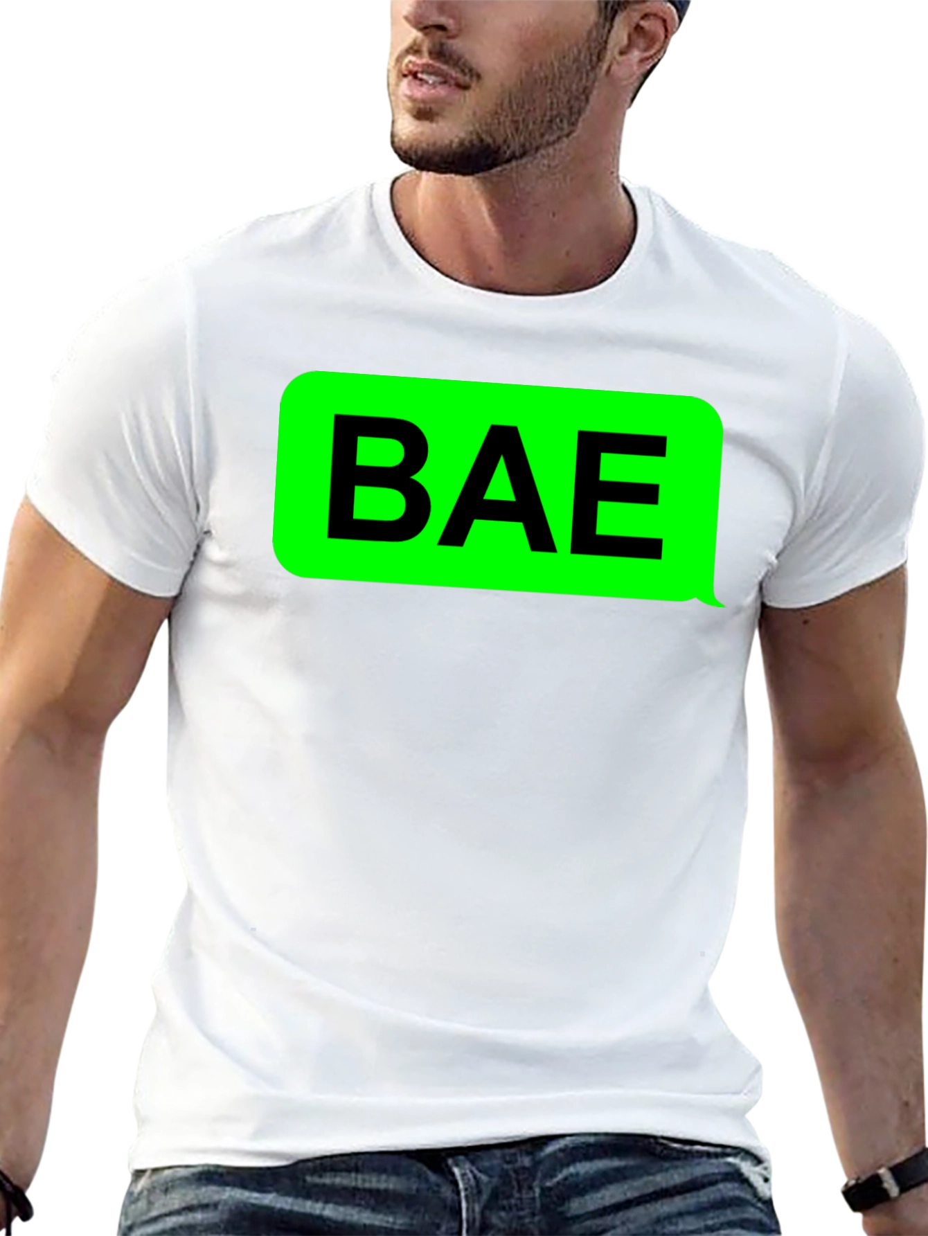 BAE Graphic Tee - Trendy Text Message T-Shirt