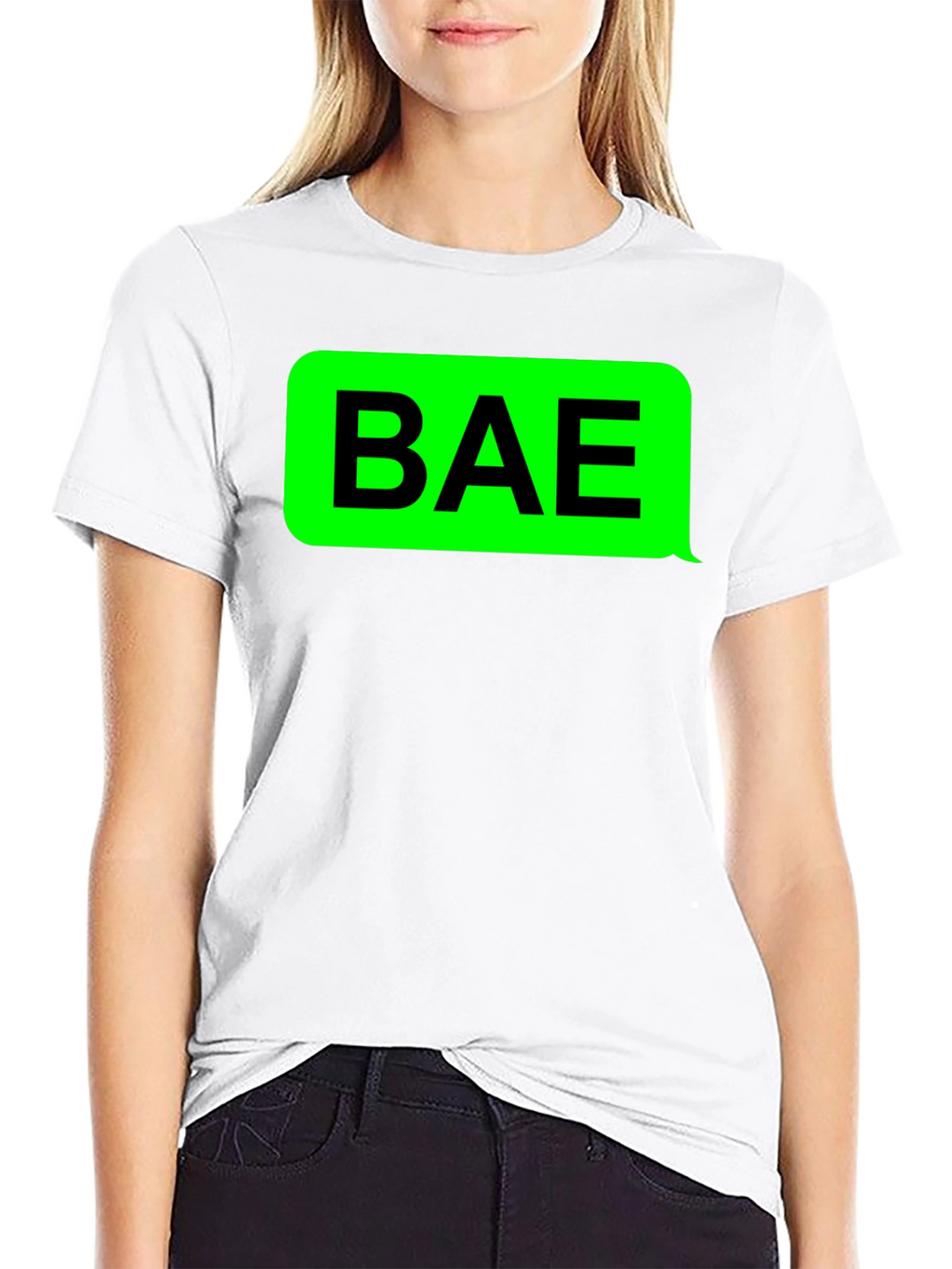 BAE Graphic Tee - Trendy Text Message T-Shirt