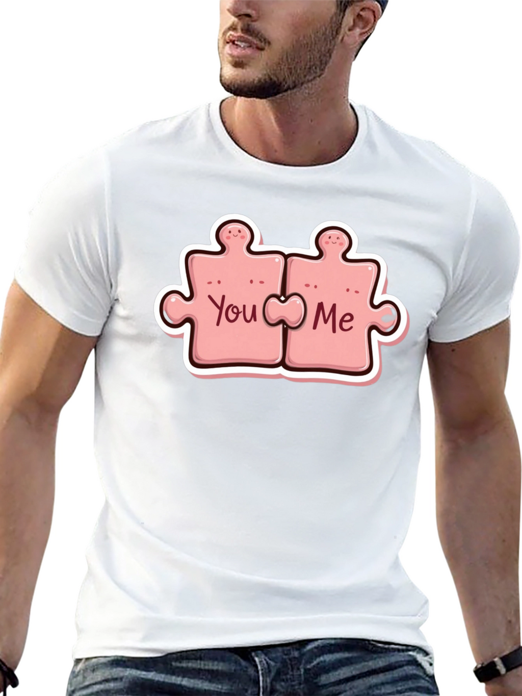 Matching You and Me Puzzle Piece T-Shirt