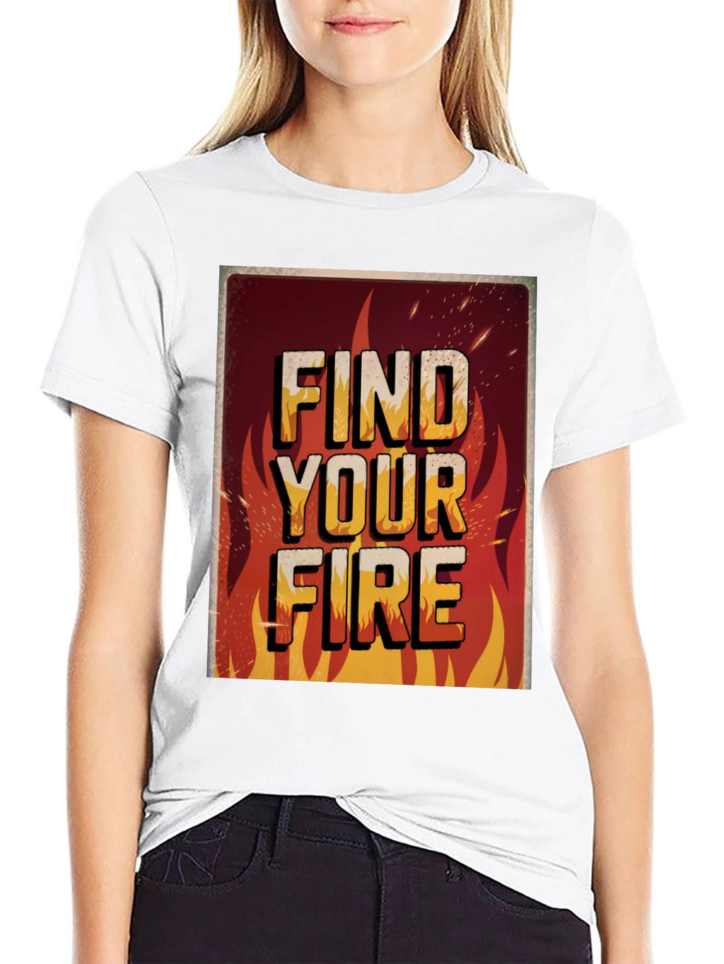 Find Your Fire Graphic Print Tee