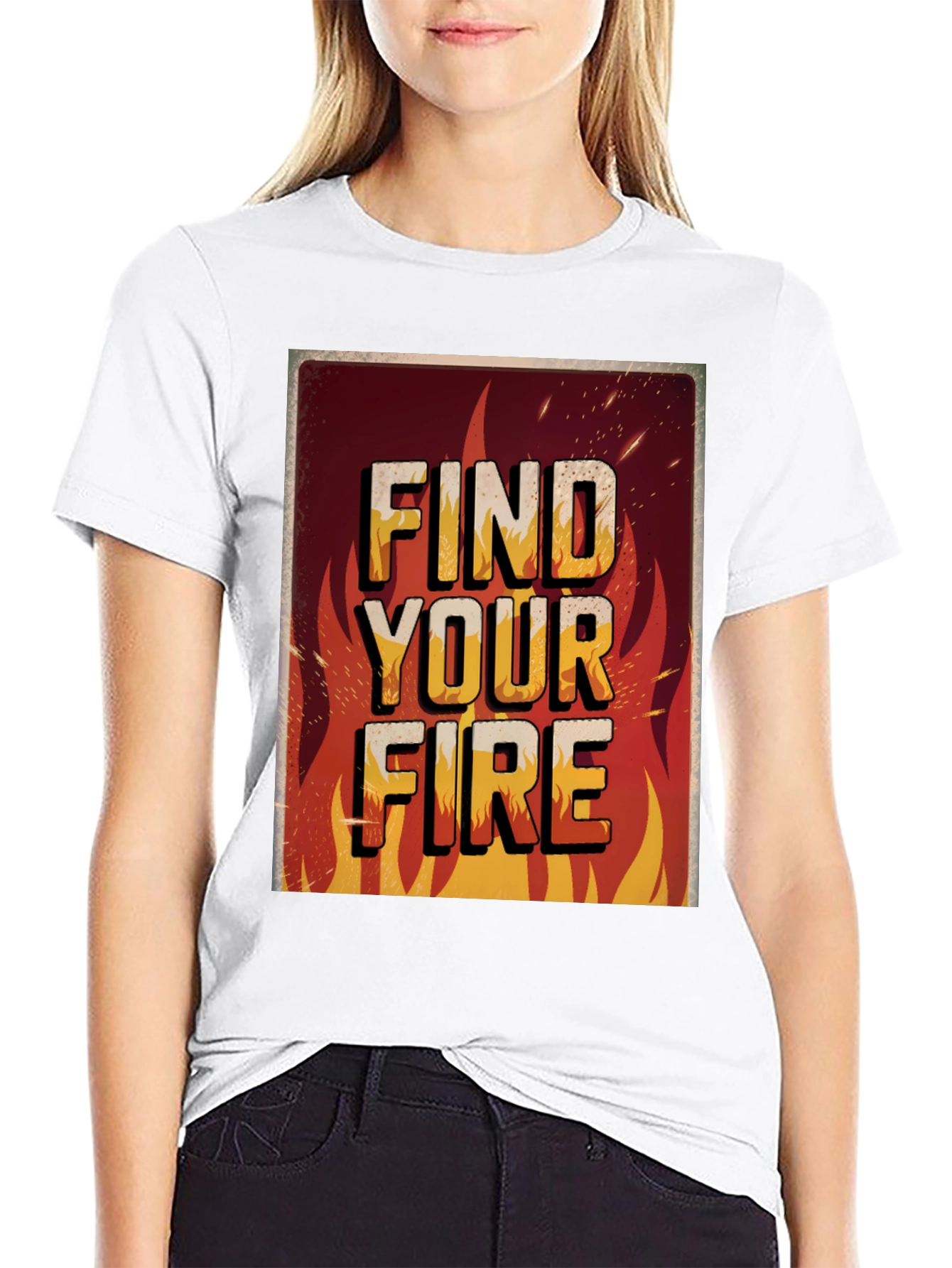 Find Your Fire Graphic Print Tee