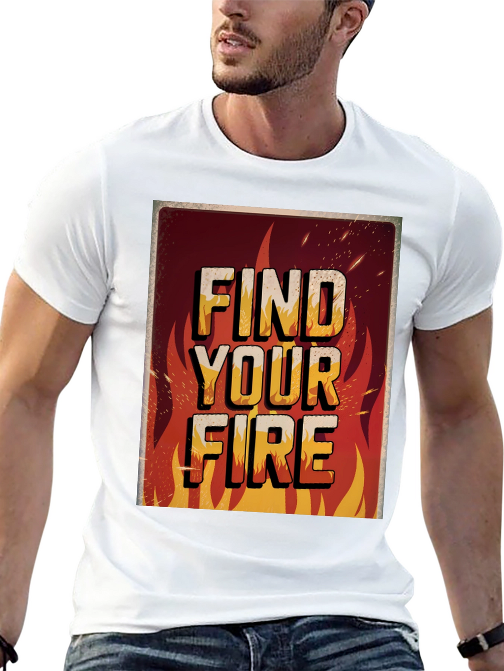 Find Your Fire Graphic Print Tee